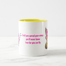 蝶引用文 ツートーンマグカップ