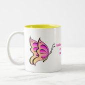 蝶引用文 ツートーンマグカップ (左)