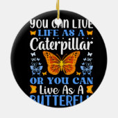 蝶形デザイン束 セラミックオーナメント (裏面)