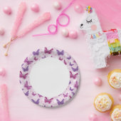 蝶形模様2 ペーパープレート (パーティー)