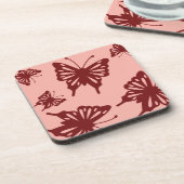 蝶形模様 コースター (左側)