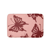 蝶形模様 バスマット (正面)