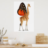 蝶形羽キリン ポスター (キッチン)