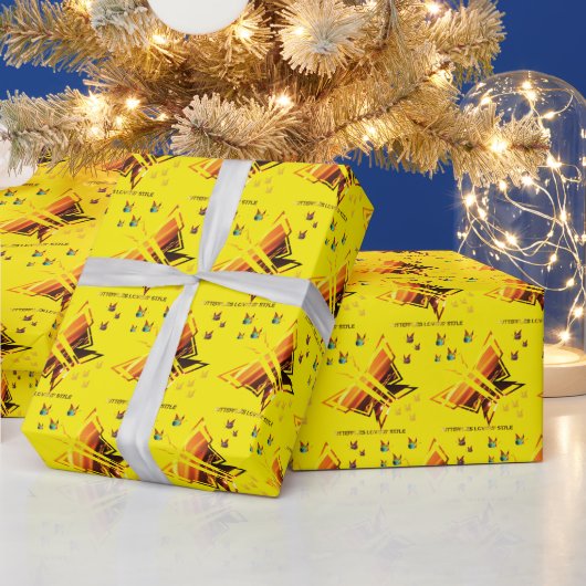 蝶愛好家のスタイル ラッピングペーパー (クリスマス)