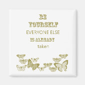 蝶感動的は独り身 マグネット (正面)