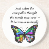 蝶感動的引用文ホープエレガントス コースター (正面)