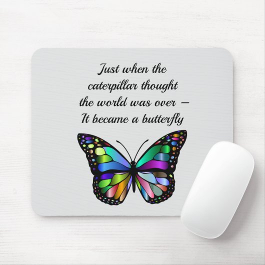 蝶感動的引用文ホープエレガントス マウスパッド (マウス)
