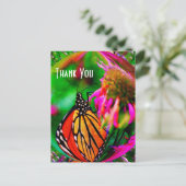 蝶抽象芸術自然サンキューハガキ ポストカード (スタンド正面)