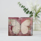 蝶抽象芸術葉書 ポストカード (スタンド正面)