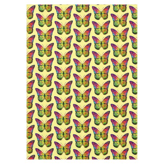 蝶抽象芸術 テーブルクロス (正面)