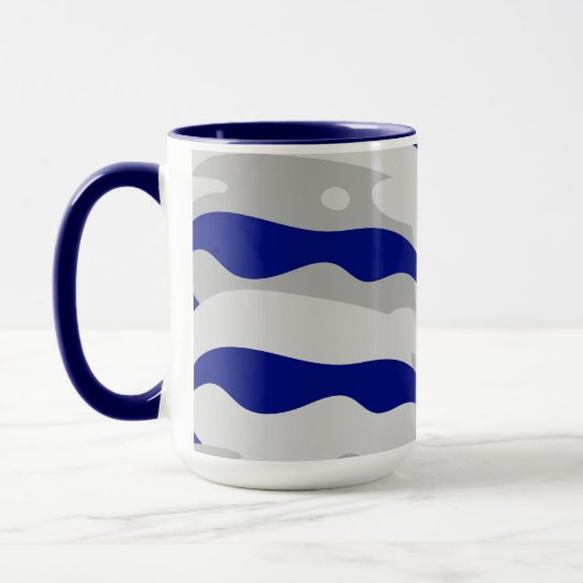 蝶抽象芸術 マグカップ (左)