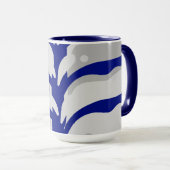 蝶抽象芸術 マグカップ (正面右)