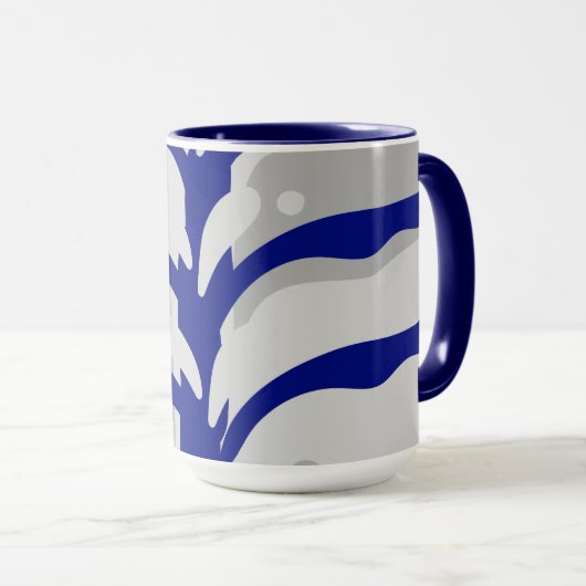 蝶抽象芸術 マグカップ (正面右)