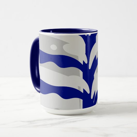 蝶抽象芸術 マグカップ (正面左)