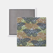 蝶抽象芸術 マグネット (正面/裏面)