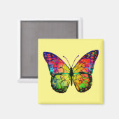 蝶抽象芸術 マグネット (正面/裏面)