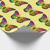 蝶抽象芸術 ラッピングペーパー (角)