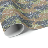 蝶抽象芸術 ラッピングペーパー (ロールコーナー)