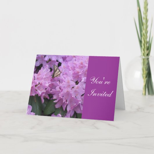 蝶招待状カード 招待状 (正面)