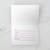 蝶招待状カード 招待状 (内部)