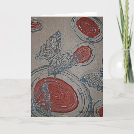 蝶挨拶状 カード (正面)