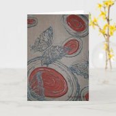 蝶挨拶状 カード (黄色い花)