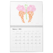 蝶描2026カレンダー カレンダー (2月 2026)