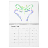 蝶描2026カレンダー カレンダー (1月 2026)