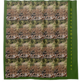 蝶救のシャワーカーテン シャワーカーテン