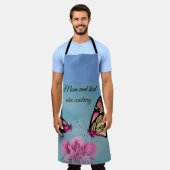 蝶料理 エプロン (着用した状態)