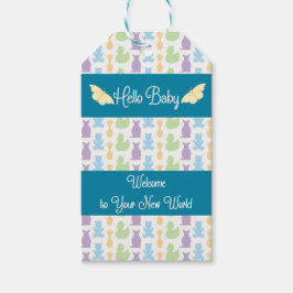 蝶新生児用ギフトラベル ギフトタグ