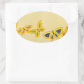 蝶日本の – ステッカー (バッグ)