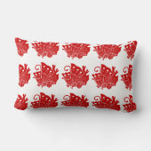 蝶日本人のKamonのアジアデザイン ランバークッション (裏面)