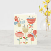 蝶春の庭のメッセージカード カード (黄色い花)