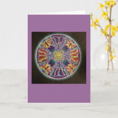 蝶曼荼羅の挨拶状 カード (黄色い花)