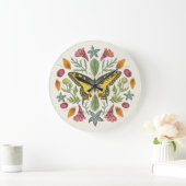 蝶曼荼羅 ラージ壁時計 (ホーム)