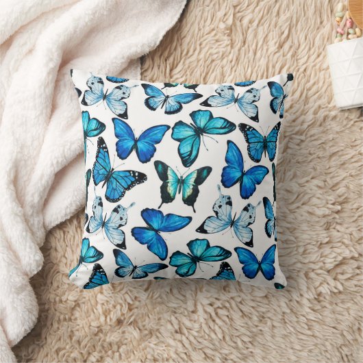 蝶枕(白い) クッション (ブランケット)