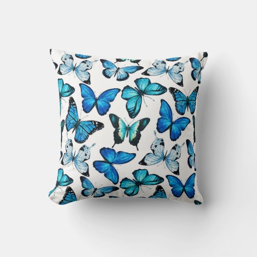 蝶枕(白い) クッション (正面)