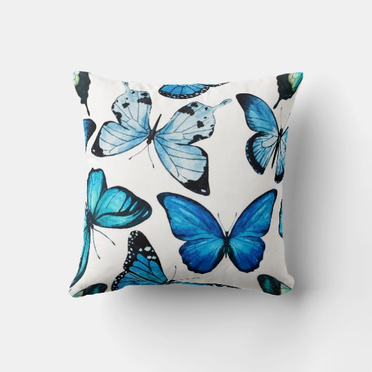 蝶枕(白い) クッション (裏面)