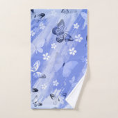 蝶柄 13 バスタオルセット (ハンドタオル)