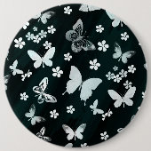 蝶柄 14 缶バッジ (正面)