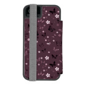 蝶柄 5 INCIPIO iPhoneウォレットケース (フォリオ裏面)