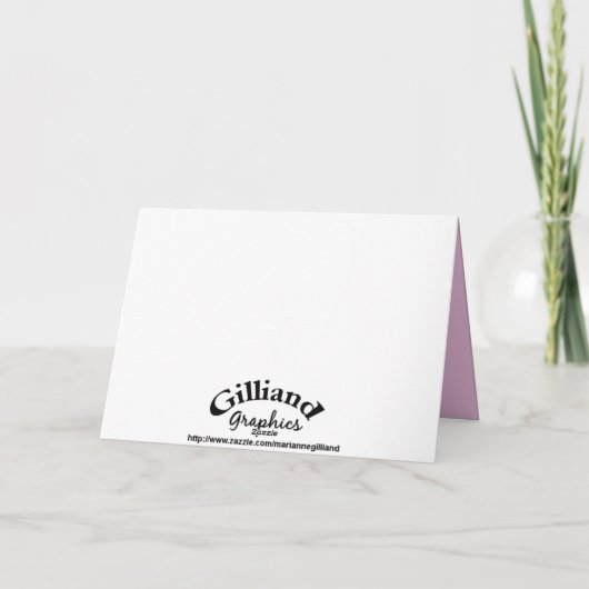 蝶母の日カード カード (裏面)