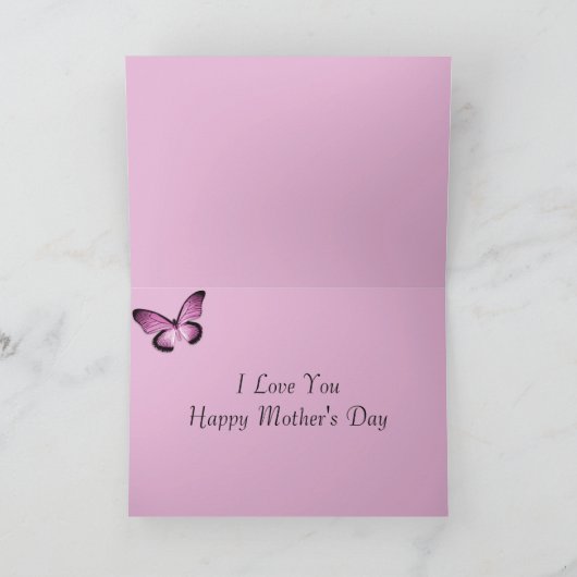 蝶母の日カード カード (内部)