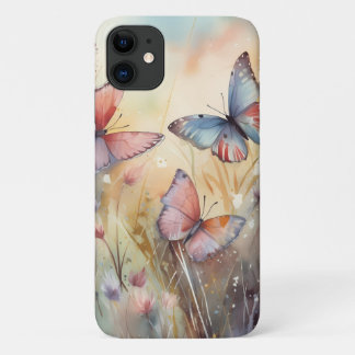 蝶独占的花春電話ケース iPhone 11 ケース