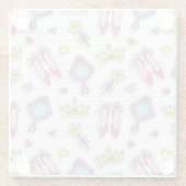 蝶王女パターン ガラスコースター (裏面)