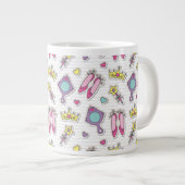 蝶王女パターン ジャンボコーヒーマグカップ (正面右)