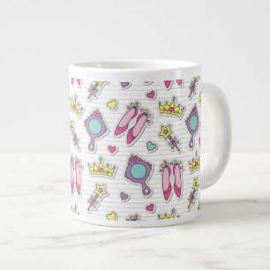 蝶王女パターン ジャンボコーヒーマグカップ