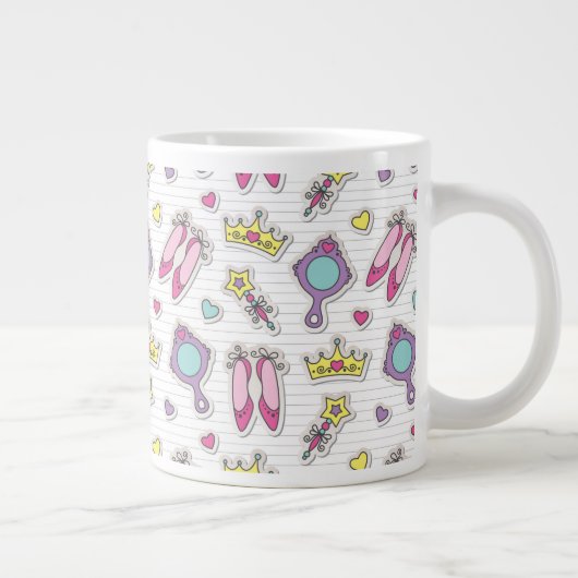 蝶王女パターン ジャンボコーヒーマグカップ (右)