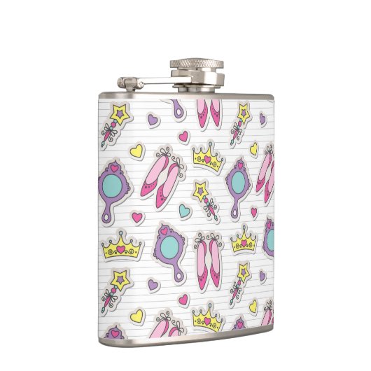 蝶王女パターン フラスク (右)